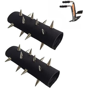 1 Pair Wheelchair Handle Spikes, Anti-grab Wheelchair Handle Grips，Wheelchair Handle Covers with Spikes to Enhance Personal Safety and Independence, Perfect Accessories for Wheelchair Users(diving cloth)