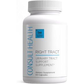 Consult Beaute RIGHT TRACT - Cranberry Supplement for Urinary Tract Health - D-Mannose Pills with 50:1 Concentrate - Prevents UTI - Natural Cranberry Extract - 25,000mg Cranberry Equivalent - 60 Count