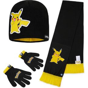 Pokemon Boys Winter Accessories Set, Kids Winter Set - Anime Gift for Boys