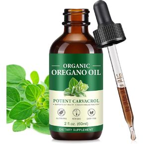Oregano Oil Organic, Oregano Oil, Oil of Oregano are Easy to Use, Suitable for Both Men and Women - 2 Fl oz