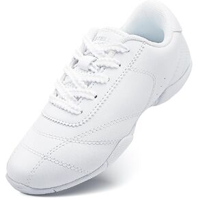 Stelle Cheer Shoes Girls White Cheerleading Dance Shoes Youth Athletic Training Tennis Sneakers for Competition Sport