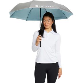 Solbari Compact Sun Protective Gumbrella UPF 50+ UV Protection ، Fultra Light & Travel Friendly ، حماية من أشعة الشمس العاكسة للشاطئ ، والنزهات ، والمهرجانات في الهواء الطلق