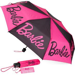 Barbie Umbrella for Women Teens Kids, Durable & Compact Umbrella, Folding Telescopic Umbrella for Travel Work