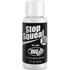 BG Stop Squeal 1fl oz - Disc Brake Quiet - Pad Anti-Squeal - Reduces Brake Noise and Grinding - Quiets Noisy Brakes, PN 860, 1 Ounces