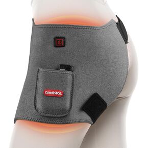 Cordless Hip Heating Pad for Hip/Sciatica Pain Relief - 5000mAh Battery Included, Heated Hip Wrap for Women, Men, Electric Hip Heat Pad (S/M/L)