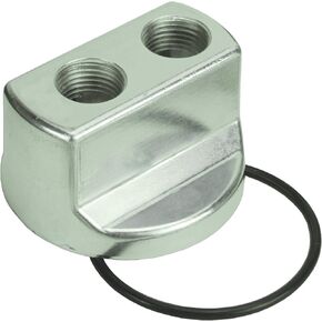 Derale 15706 Engine Spin-On Adapter, Silver