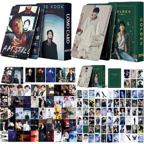 2Pack/110pcs Jung-Kook Photocard Set 55pcs أنا ما زلت ألبومًا ضوئيًا + 55pcs ألبوم ألبوم Golden Photo Cards Cards Cards K-Pop Merch
