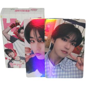 Stray Kids Laser Photocards 50 PCS Stray Kids Album بطاقات الصور مع Holo Effect Stray Kids Kpop Gift Lomo Merch for Boys and Girls (Bang Chan)