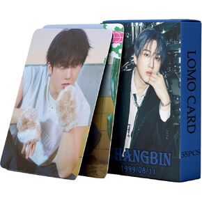 Stray Kids Photocards 55 PCS Stray Kids Cards Cards Stray Kids Kpop Gift Lomo Cards Merch for Boys and Girls (Han)