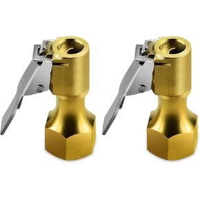 2pcs مفتوح التدفق القفل على مستقيم تشاك مع مقطع ، لتضخيم الإطارات