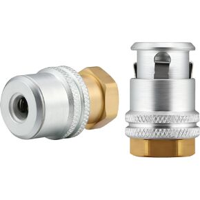 Watflow Air Chuck for Tires, 1/4'' FNPT Tire Chuck for Pressure Gauge Tire Inflator Compressor Accessories(2 Pack)
