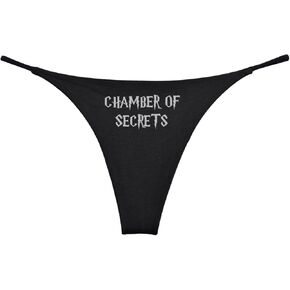Chamber Magical Thong Womens Cotton (Set of 1) Black