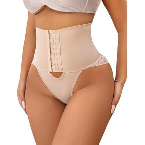 SHAPSHE Tummy Control Thong Shapewear for Women Corset Butt Lifting Underwear Thong Body Shaper Panties Girdle Shapewear