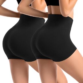 2 شورتات راكب الدراجة النارية للنساء 2.5 بوصة شورتات صالة رياضية عالية الخصر لتمرين اليوغا