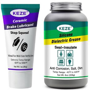Keze Dielectric Grease Automotive Electrical Grease for Connectors Grasa 8 oz Brake Grease Copper Anti Seize Lubricant 1 oz 1 Pcs