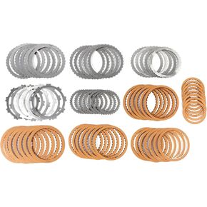Transmission Friction & Steel Clutch Plates Set 6L80 6L80E 6L90 6L90E Fits for 2006-UP Escalade STS-V Express Silverado 1500 2500 3500 4500 Repalce OE 195752A