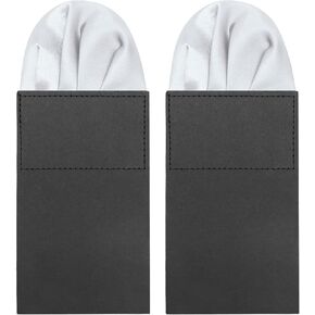 Prefolded Pocket Squares for Men Solid Color Men's Handkerchiefs, Pocket Square on Card for Wedding Party Suits