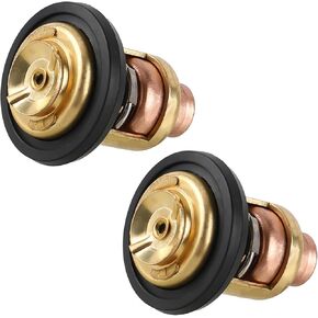 2PCS Engine Thermostat Compatible with Mercury Marine V6 135HP 140HP 150HP 175HP 200HP, Replace 75692Q2 13340 30610 75692T 27-62386 27-62386001 Thermostat Kit