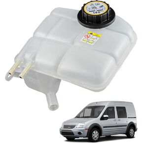 98AB8K218AK Engine Coolant Expansion Reservoir Overflow Tank Compatible With 2000-2004 Ford Focus 2010-2013 Ford Transit Connect 2.0L Expansion Recovery Tank Replaces 98AB-8K218-AK 1104120