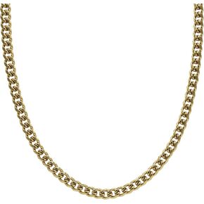 سلسلة ارتباطات GLD الكوبية للرجال والنساء - 2 مم - الذهب الأصفر والأبيض مقاس 2 ملم - مصممة في ميامي - تم تصميمه حتى يدوم