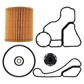 11427566327 Engine Oil Filter Housing Gasket Cooler Seal Kit Compatible with BMW X1 X3 X5 X6 Z4 128i 135i 323i 325xi 328i 328xi 330i 330xi 335i 335is 335xi 530i 535i 740i