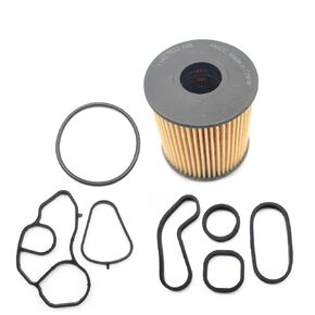AMCC Engine Oil Filter Adapter Housing Gasket Cooler Seal Kit （3Pcs） Compatible with Mini Cooper 2007-2015, Countryman 2011-2016, Cooper Paceman 2013-2016 Replace：11427622446，11428643747，11428643758