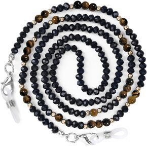 Eyeglasses Chain Sunglasses Strap Fashion Natural Stone Beaded Mask Lanyard Chain for Women