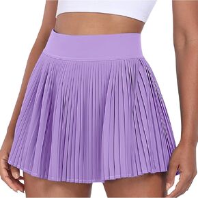 Desol Pleated Tennis Skirt for Women with Pocket Shorts High Waisted Women's Tennis Skort Athletic Golf Skirts for Casual