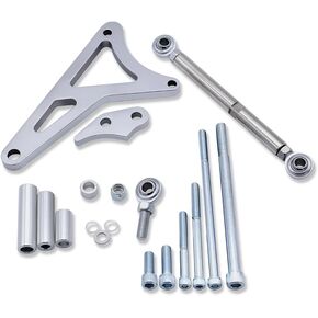 Polished Aluminum Alternator Bracket Kit for Ford SBF 351W 5.8L V8 1982-1992