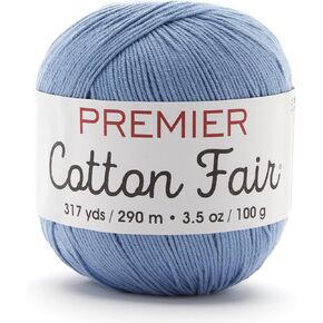 Premier Yarns Cotton Fair Solid Yarn, Slate Grey in Kuwait