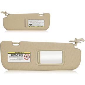 Sun Visor for 2011-2015 Hyundai Elantra, Left Driver Side Gray Sunvisor Replacement 852103X000TX