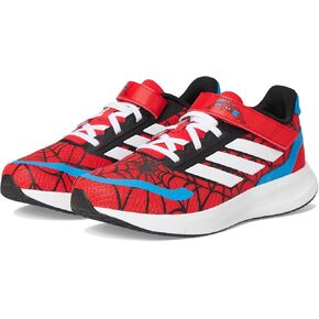 adidas Unisex-Child Marvel Spider-Man Run Falcon Elastic Lace Sportswear Shoes (Little Kid) Sneaker