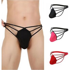 ملابس الرجال الناعمة الناعمة للرجال G -String Thong Instrity - تنفس منخفضة الارتفاع مثير