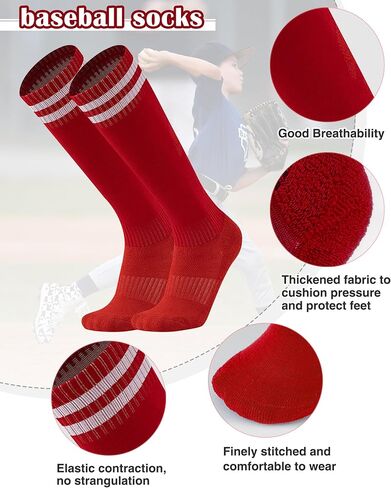AWAYTR Youth Baseball Socks and Belt -Kids Baseball Belt for Boys Girs Softball in Saudi Arabia