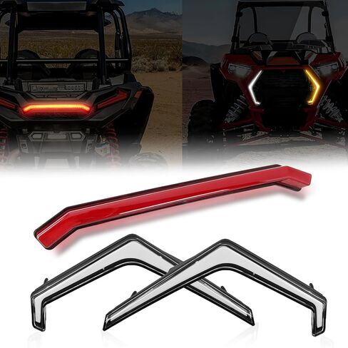 Nilight Turn Signal Fang Lights LED Fang Accent Street Legal Front Signature Lights Compatible with Polaris RZR XP 1000 Turbo Accessories 2019 2020 2021 2022 2023, 2 Years Warranty in Saudi Arabia