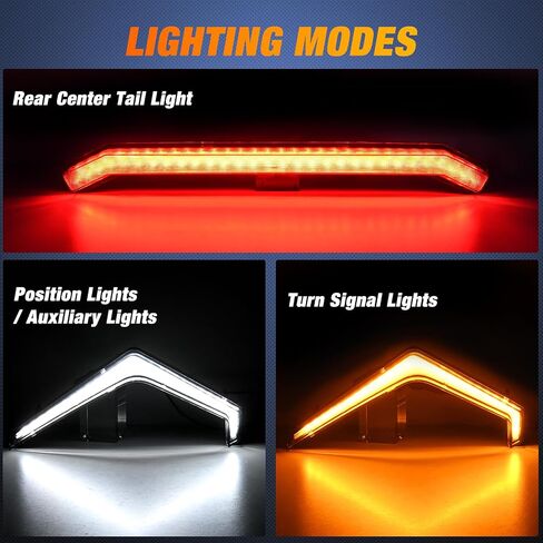 Nilight Turn Signal Fang Lights LED Fang Accent Street Legal Front Signature Lights Compatible with Polaris RZR XP 1000 Turbo Accessories 2019 2020 2021 2022 2023, 2 Years Warranty in Saudi Arabia
