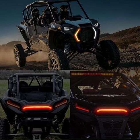Nilight Turn Signal Fang Lights LED Fang Accent Street Legal Front Signature Lights Compatible with Polaris RZR XP 1000 Turbo Accessories 2019 2020 2021 2022 2023, 2 Years Warranty in Saudi Arabia