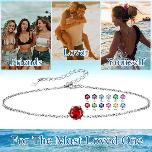 Silvora 925 sterling Silver Anklets للنساء ، طيور Round Roundstone Ankle Beach Anclet Summer ، 8.7-10.7 بوصة. in Saudi Arabia