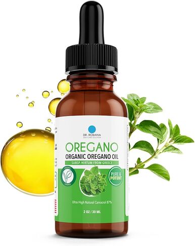 Dr. Robaina 100% Pure Organic Oregano Oil – High Carvacrol 87%, Immune & Digestive Support – Cold-Pressed, Vegan – Subsp. Hirtum from Greece in Saudi Arabia