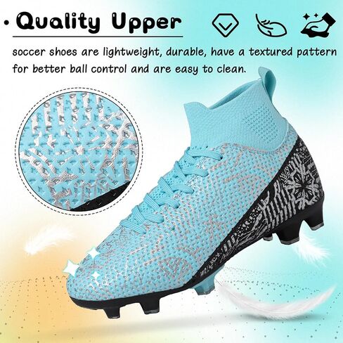 Kids Soccer Cleats Boys Girls Football Cleats Turf Soccer Shoes AG/FG in Saudi Arabia