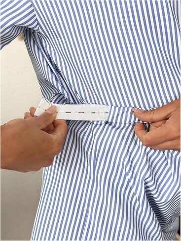 MakeMeChic Women's Maternity Outfits Striped Button Down Shirt and Shorts Pregnancy Set in Saudi Arabia
