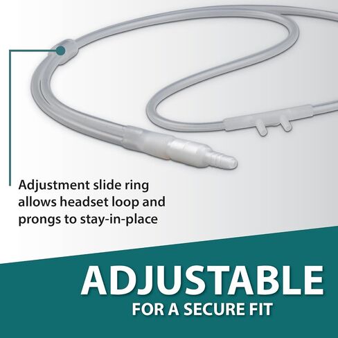 Super-Soft Nasal Cannula | Gentle on Nose, Cheeks and Ears | 0 FT | Adult-Size | Lightweight, Over-The-Ear Design (3) in Saudi Arabia
