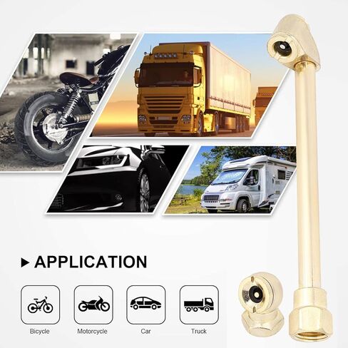 1/4 Tire Air Chuck, Internal Thread Pump Nozzle + Pump Rod Pneumatic Tools Tire Chuck for Inflator Gauge Compressor Accessories, Head Tire Chuck (1/4) in Saudi Arabia