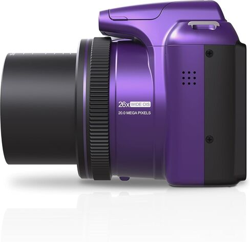 Minolta MN26Z ProShot 20MP Camera, 26X Optical Zoom, 1080p Video (Purple) in Saudi Arabia