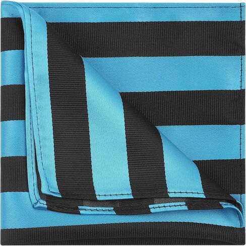Men's Stripe Pocket Handkerchief Twill Textured Pocket Squares for Suits Formal in Saudi Arabia