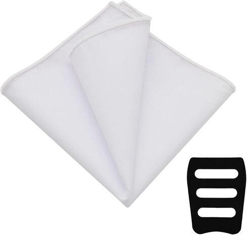 Cotton Handkerchiefs for Men, Mens Handkerchiefs Men's Pocket Square with Holder for Wedding Party Celebration Prom in Kuwait
