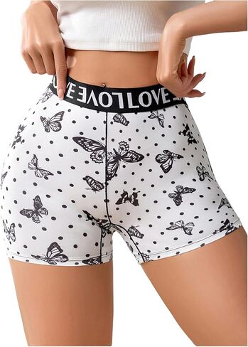 SOLY HUX Women's Graphic Female Boxer Briefs, Funny Boy Shorts Panties for Teen Girls, Cute Novelty Underwear for Women in Kuwait