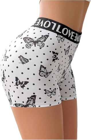 SOLY HUX Women's Graphic Female Boxer Briefs, Funny Boy Shorts Panties for Teen Girls, Cute Novelty Underwear for Women in Kuwait