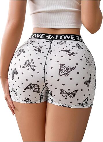 SOLY HUX Women's Graphic Female Boxer Briefs, Funny Boy Shorts Panties for Teen Girls, Cute Novelty Underwear for Women in Kuwait