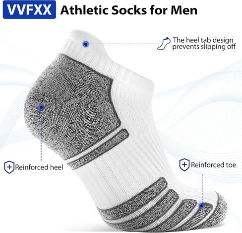 Women's Ankle Athletic Moisture Wicking Socks Running Short Thick Breathable Cushioned Low Cut Tab Sports Socks 6 Pairs in Saudi Arabia